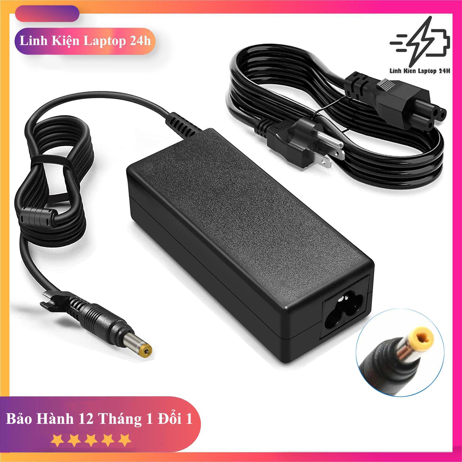 Sạc laptop hp 18.5v 3.5a 65w dùng cho hp pavilion dv1000 dv2000 dv4000 dv5000 dv6000 dv6500 dv6700 dv8000 dv9000 dv9500