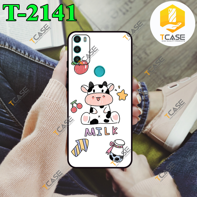 [HCM]Ốp lưng Vsmart Star 5 - Ốp dẻo đen in hình Bò Sữa