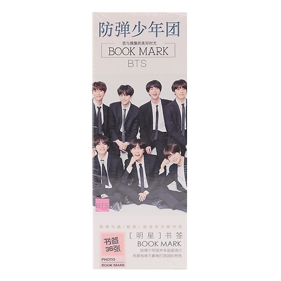 Bộ bookmark ban nhạc bts - mẫu 4