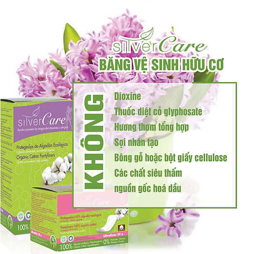 [Hoàn Tiền 15%]Băng vệ sinh hữu cơ hàng ngày Silvercare