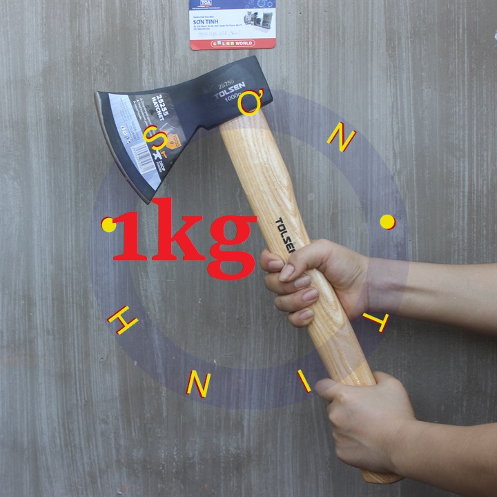 Búa rìu cán gỗ 1000g Tolsen 25255