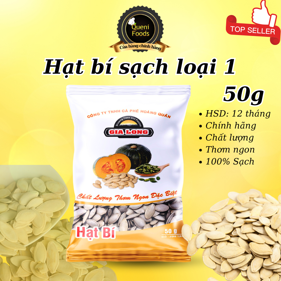 Hạt Dưa Sạch Gia Long vị mộc rang củi thơm giòn béo (40g)