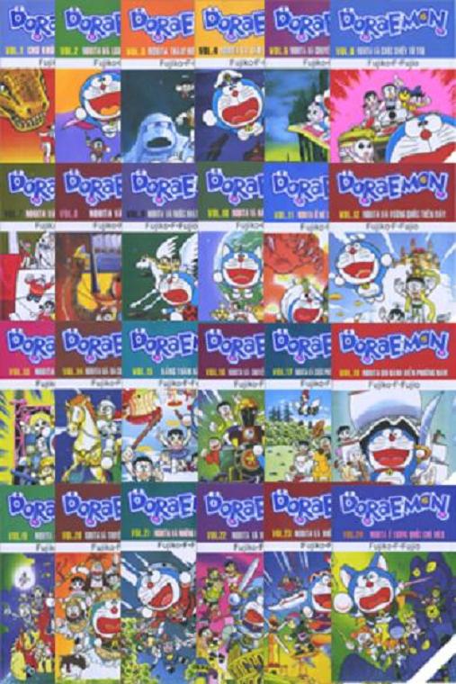 Sách - Combo 6 quyển Doraemon dài (giao tập ngẫu nhiên) + bán kèm 1 bút viết