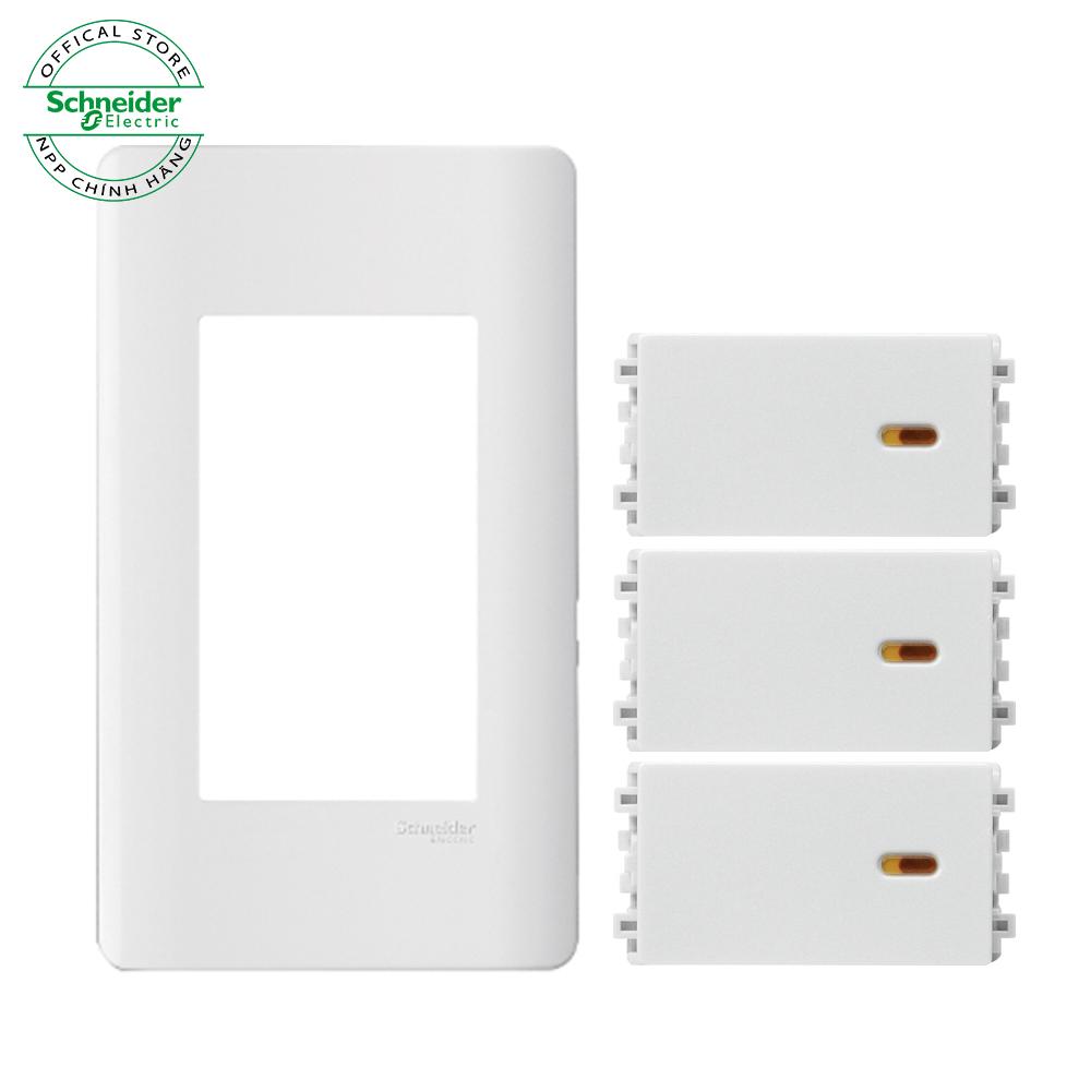 COMBO 3 bộ công tắc 1 chiều 16A Zencelo A - Schneider Electric