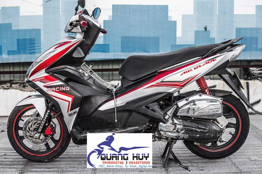 Tem Trùm Airblade Bạc Đỏ,Team Decal AB 125 RC