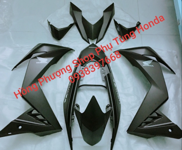 [HCM]HONDA-DÀN ÁO WINNER 7 MÓN MÀU ĐEN (Có Đủ Màu) Zin Chính Hãng