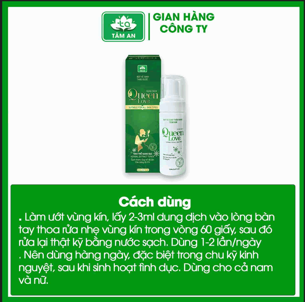 FREESHIP MAX - Bọt vệ sinh Queen Love
