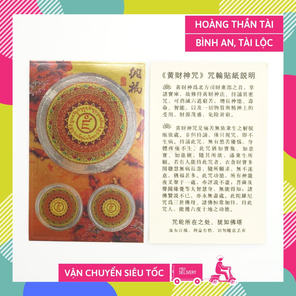 Miếng dán điện thoại Phật Hoàng Thần Tài tài lộc giàu có