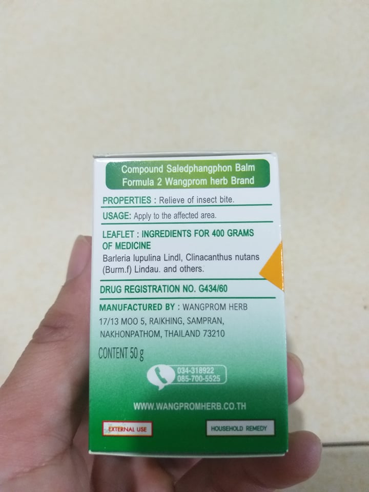 Cao xoa bóp wang prom balm thái lan lọ 50g