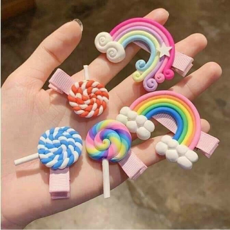 Kẹp tóc cầu vồng