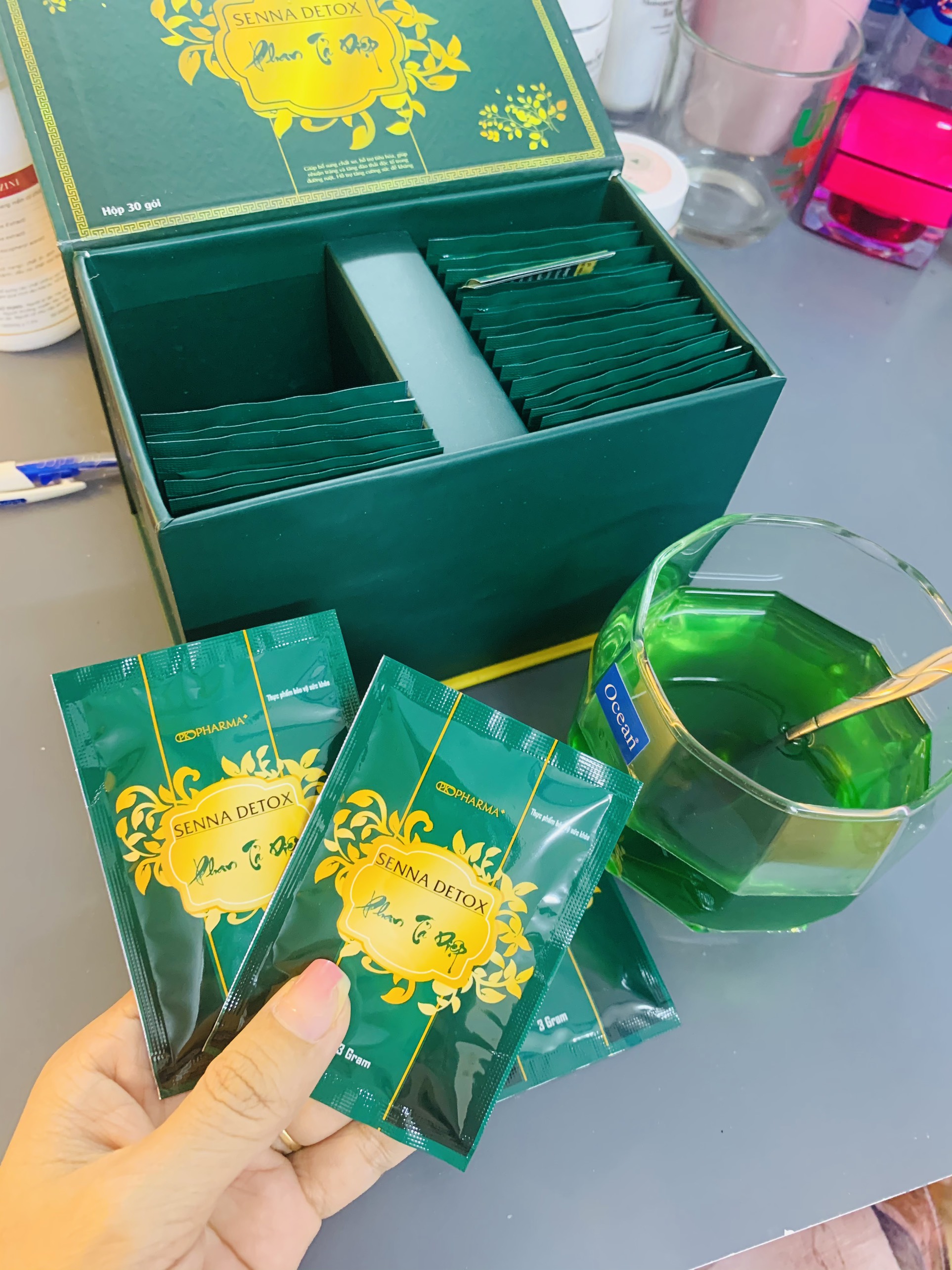[30 gói] Phan Tả Diệp Senna Detox Thải Độc Ruột PK Pharma