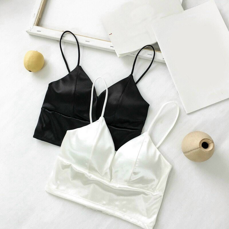 Bra Lụa Bản To 8 Móc Chất Liệu Lụa Phi Bóng Cao Cấp