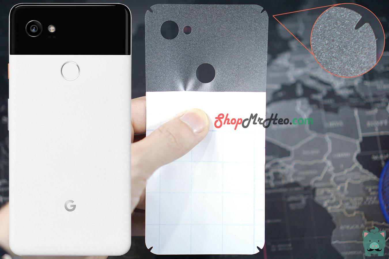 Skin Dán Mặt Sau Lưng Vân 3D Carbon Google Pixel 2 XL
