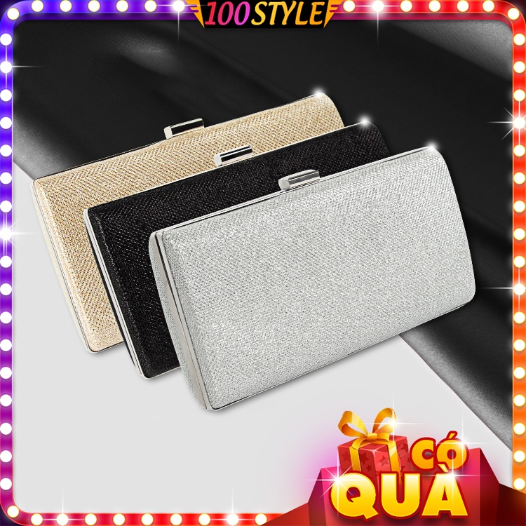 Túi Clutch Đi Tiệc Lấp Lánh Chất Đẹp - 100style
