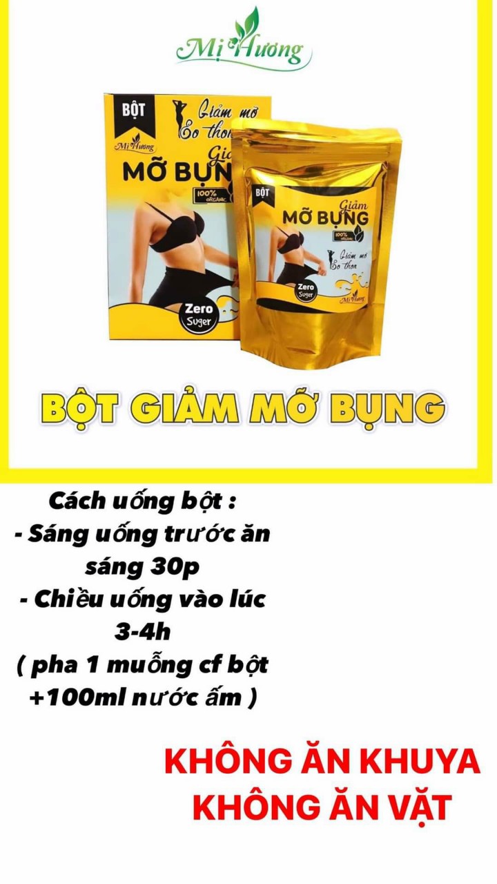 Combo Bột giảm cân Mị Hương - Giảm Mỡ Bụng Mị Hương