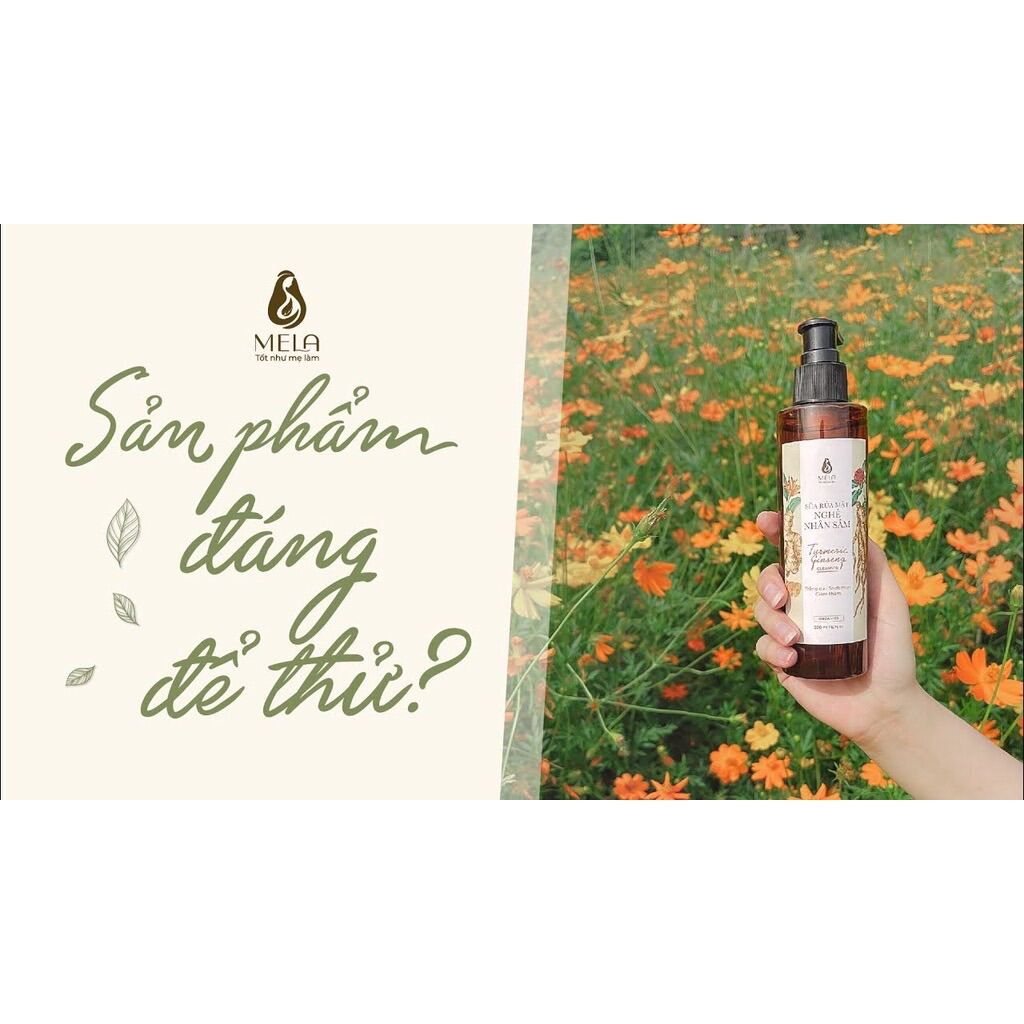 Sữa rửa mặt Nghệ Nhân Sâm MELA 200ml - mpthienduc