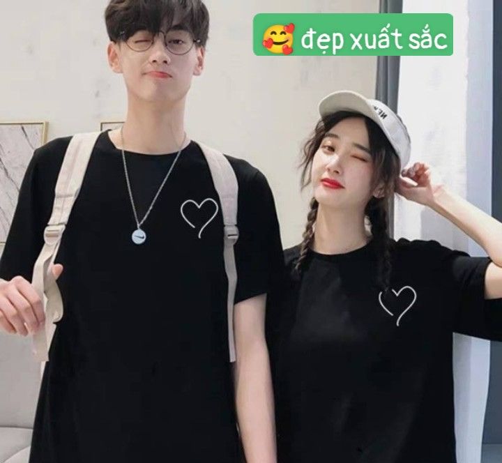 ÁO THUN NAM NỮ,ÁO THUN TIM HỞ