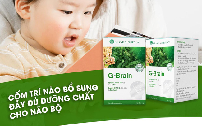 CỐM TRÍ NÃO G BRAIN (CỐM TĂNG TRƯỞNG TRÍ NÃO GBRAIN) G-Brain (HỘP 30 GÓI)- Tâm Đức 1
