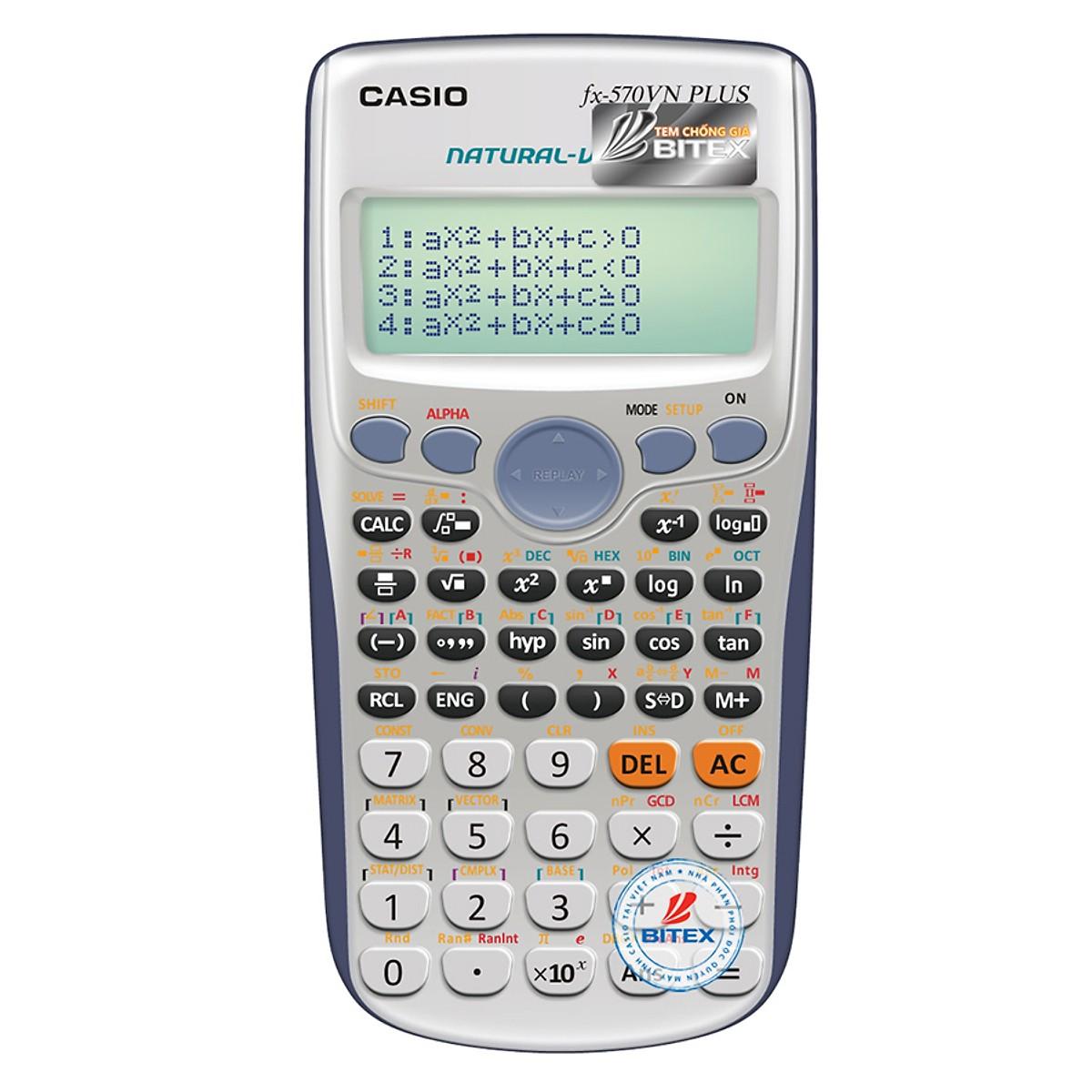 Máy Tính Học Sinh Casio FX 570VN PLUS (hàng chính hãng BITEX phân phối)