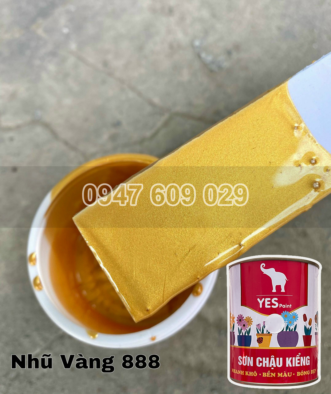 Sơn chậu kiểng hệ xăng thơm YES PAINT 800g