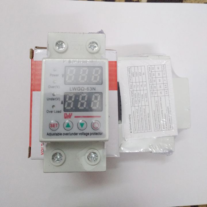 Bảo vệ quá áp, thấp áp, quá dòng 63A LW