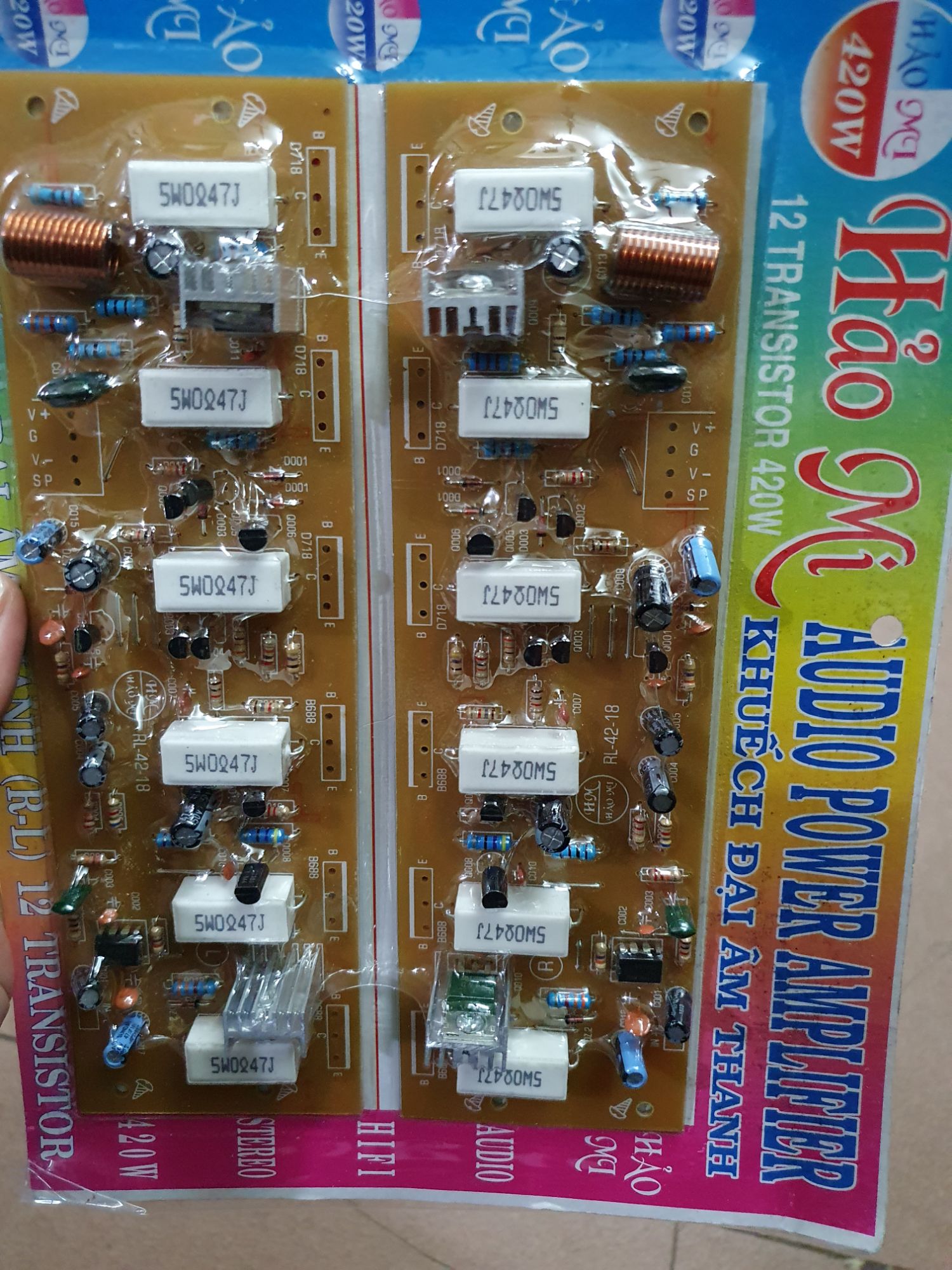 bo mạch công suất 12 sò 420w hảo mi