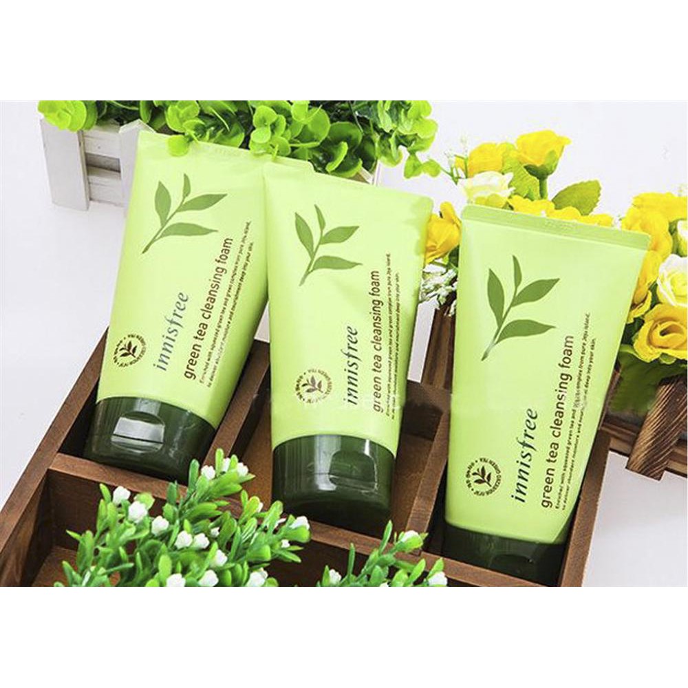 [HCM]Sữa Rửa Mặt Trà Xanh Innisfree Green Tea 150ml Trắng Da Sạch Mụn