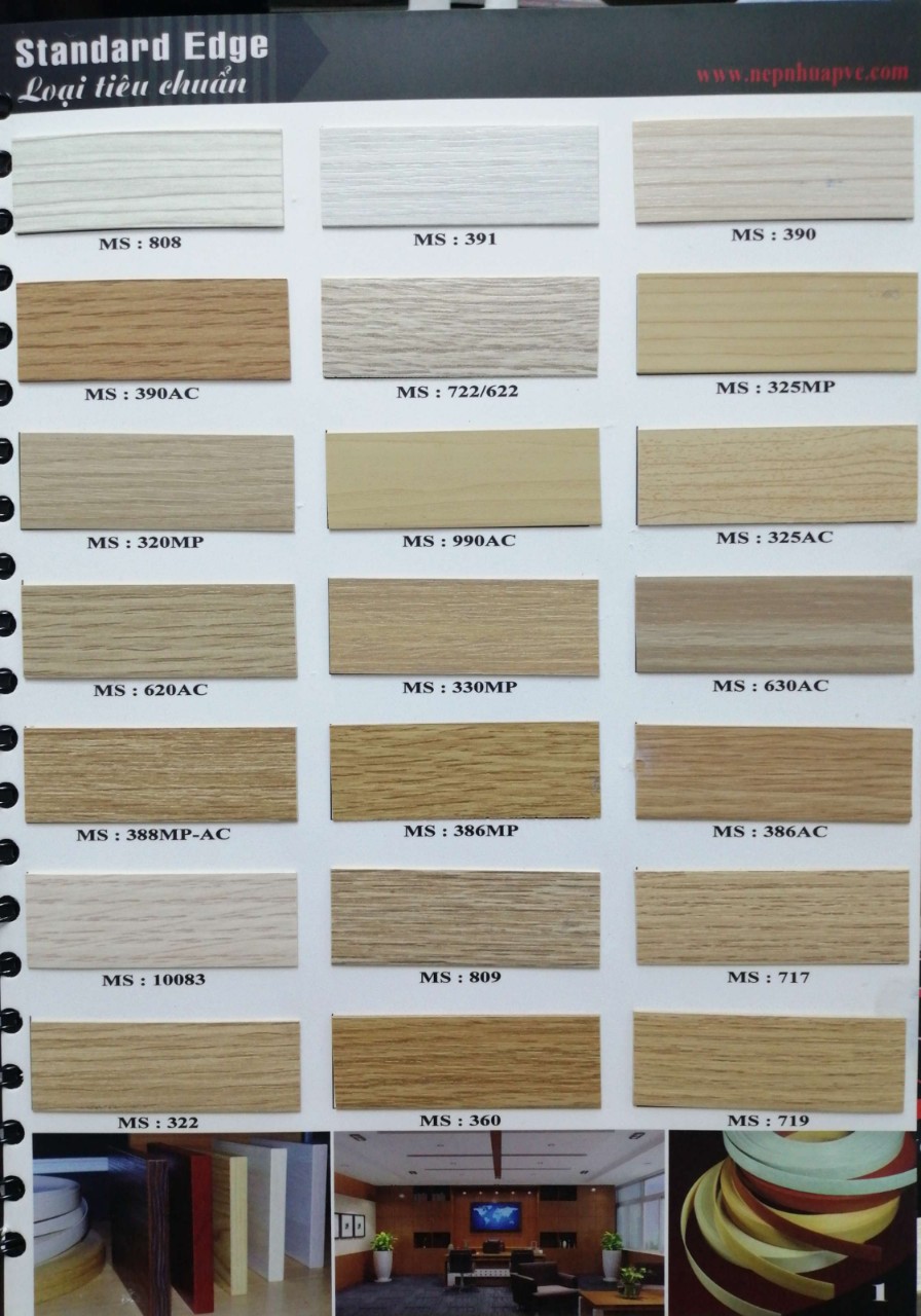 Chỉ nhựa dán cạnh PVC