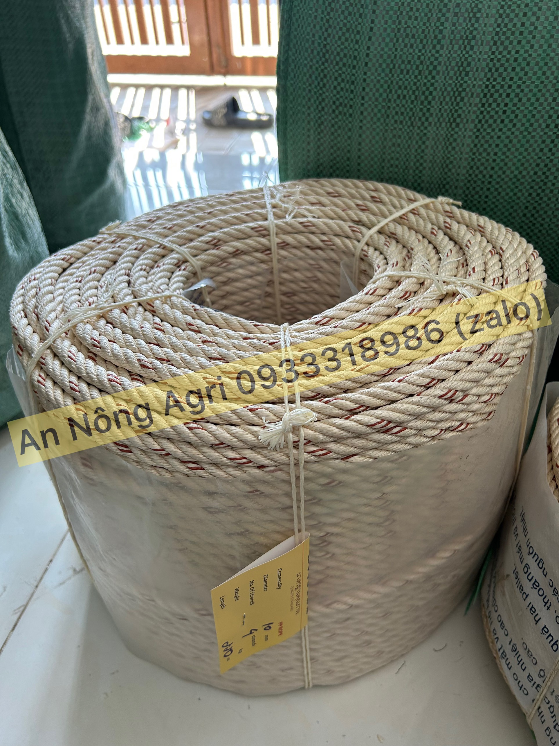 Dây Bô Thái, Dây Thừng Chịu Lực Con Gà 4mm - 10mm (bán theo cuộn dài 220m), Dây Bô Con Gà, Dây Thừng 4 Tao