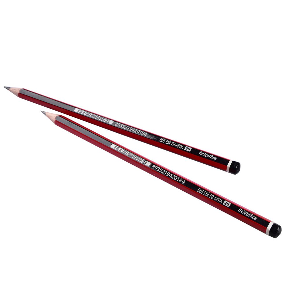 Bút chì gỗ 2B Flexoffice FO-GP04  HỘP 12 CÂY wmart