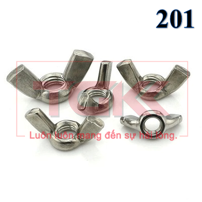 Đai ốc tai hồng 201 (M3-M12)