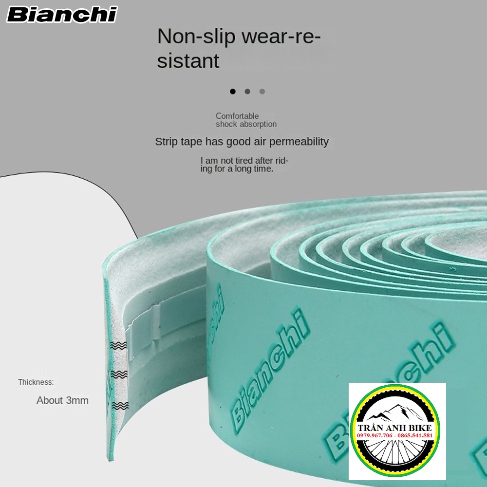 Dây Quấn (Băng Quấn) Ghi Đông Xe Đạp Da PU EVA BIANCHI