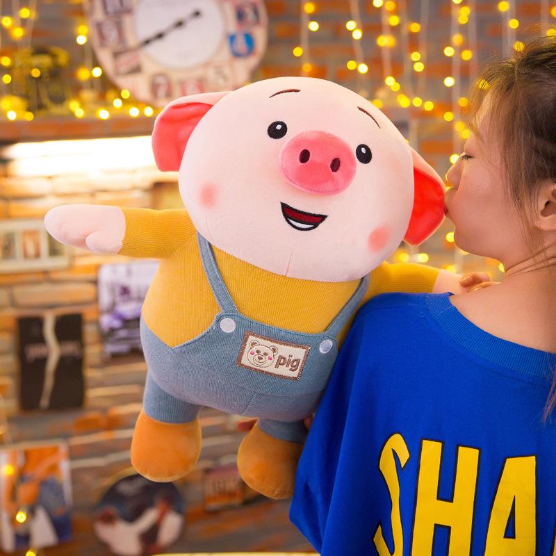 Gấu bông heo tiktok lợn tiktok dễ thương (40cm---1m1) - vàng, hàng cao cấp loại 1