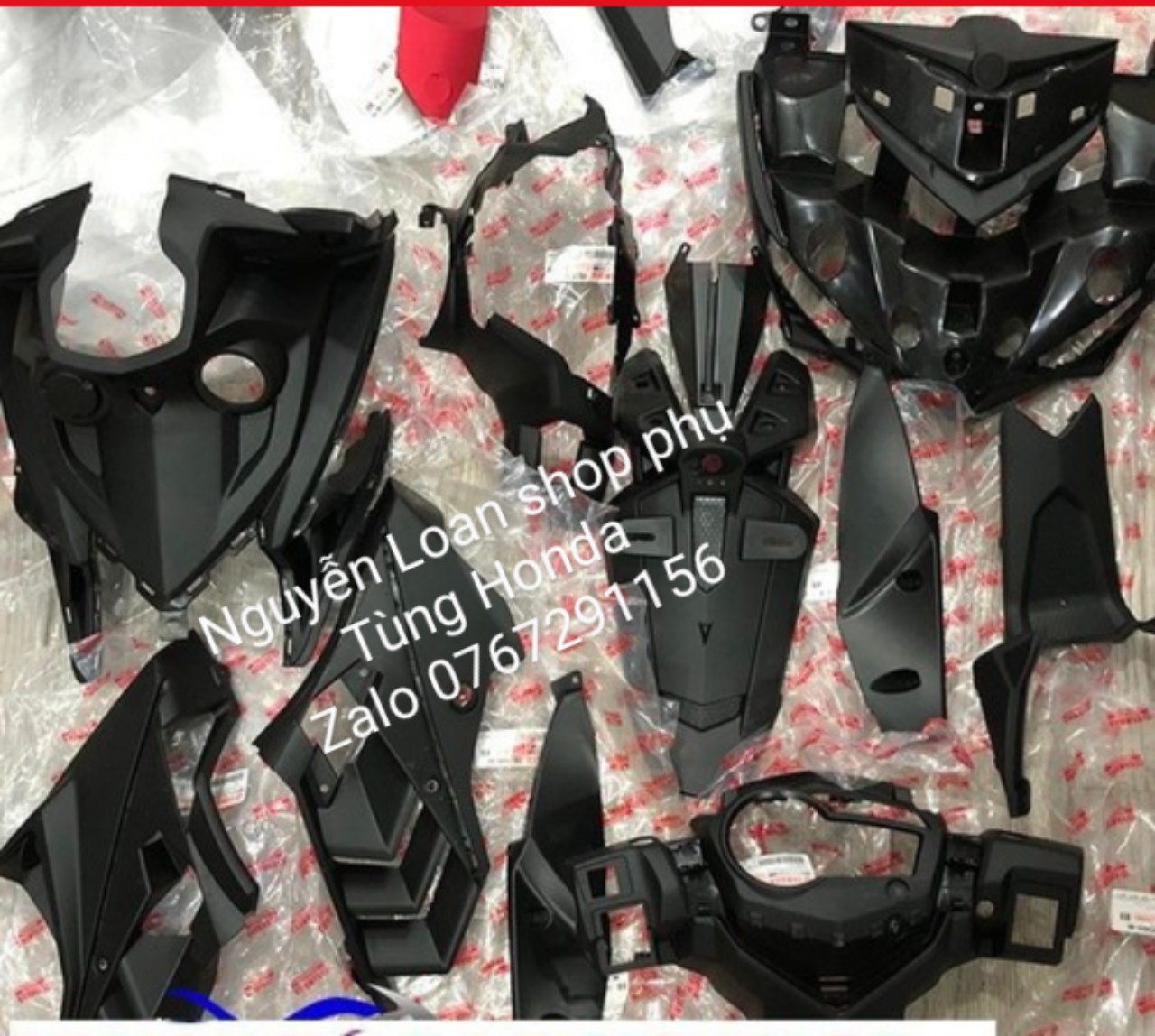 DÀN NHỰA NHÁM CHO XE EXCITER 150 11 MÓN ĐỜI 2018 - 2019 _ LOAN RACING SHOP