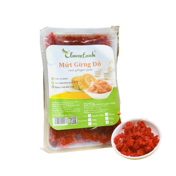 Mứt gừng đỏ thái sợi (500g)