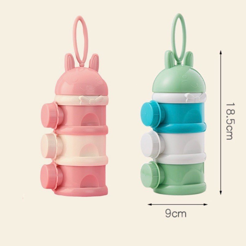 Hộp chia sữa và thức ăn 3 tầng HCS01