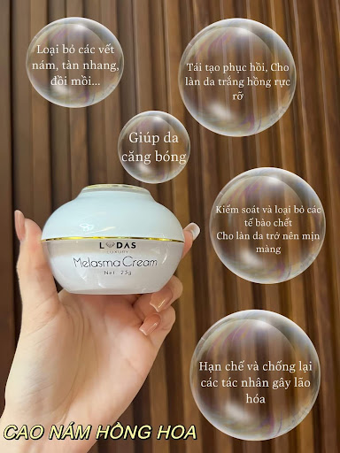 [HÀNG CHÍNH HÃNG] Cao nám hoa hồng Lodas melasma cream Đan Thy