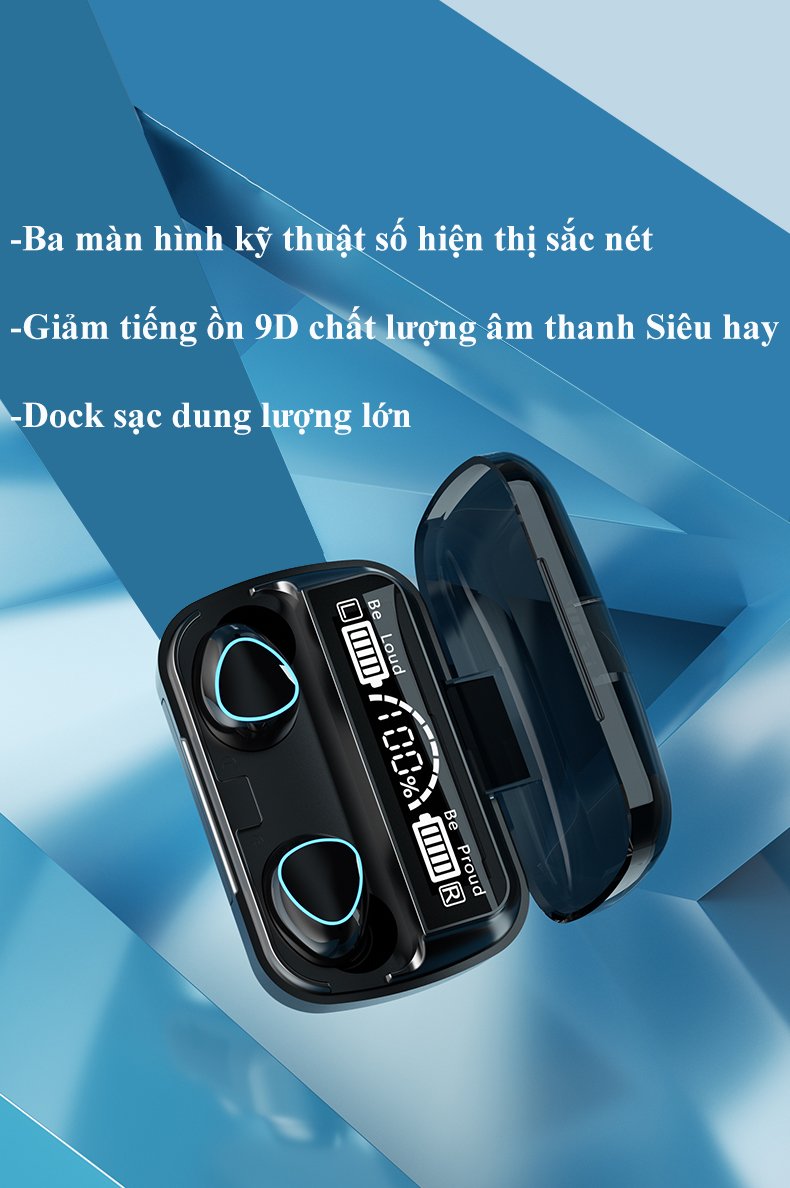 Tai Nghe Bluetooth M10 Phiên Bản Nâng Cấp Pro Chip 5.1 Mạnh Mẽ Pin 3500mah Cực Trâu Mic Đàm Thoại 2 Bên Hỗ Trợ Mọi Dòng Máy, Tai Nghe Bluetooth Không Dây M10, Tai Nghe Nhét Tai Không Dây
