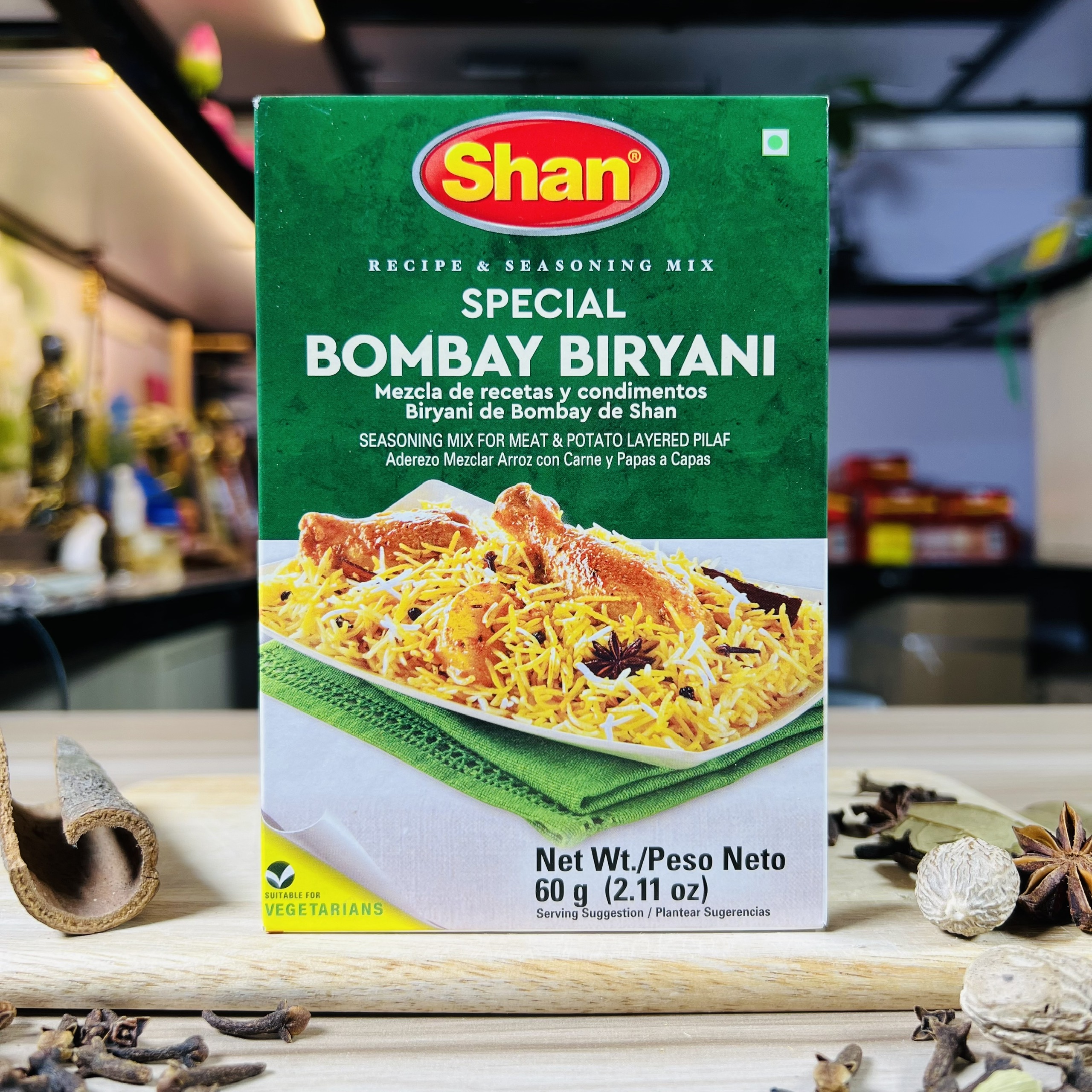 Bột gia vị cơm gà Ấn Độ SHAN Bombay Biryani 60gr