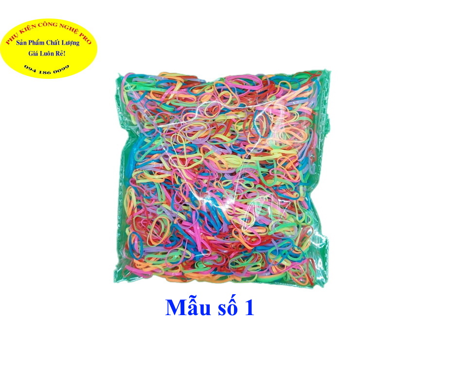 Dây thun cột tóc loại size nhỏ co giãn bịch 40g
