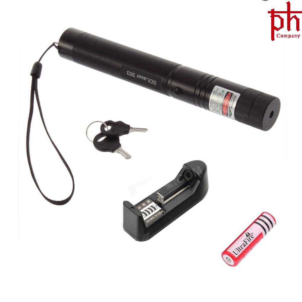 Đèn Pin Chiếu Tia Laser 303 Cao Cấp