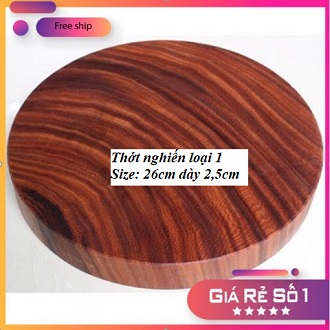[GIÁ TẠI XƯỞNG] Thớt gỗ nghiến tây bắc, thớt gỗ không tâm nguyên khối size: 27-28cm dày 3,5cm