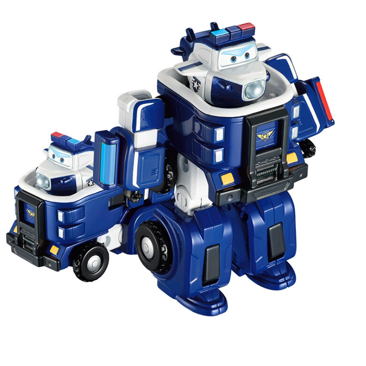 Super wings đội bay siêu đẳng Robot biến hình cỡ nhỏ kết hợp xe cứu hộ và máy bay mini