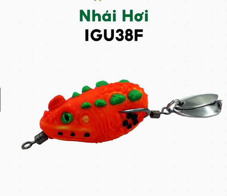 Nhái hơi igu38f - mồi giả câu lure cá lóc thái lan 2023 mồi câu cá