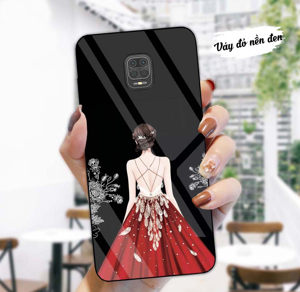 Ốp lưng xiaomi redmi note 9, note 9s, note 9pro lưng kính cường lực sang trọng, sáng bóng