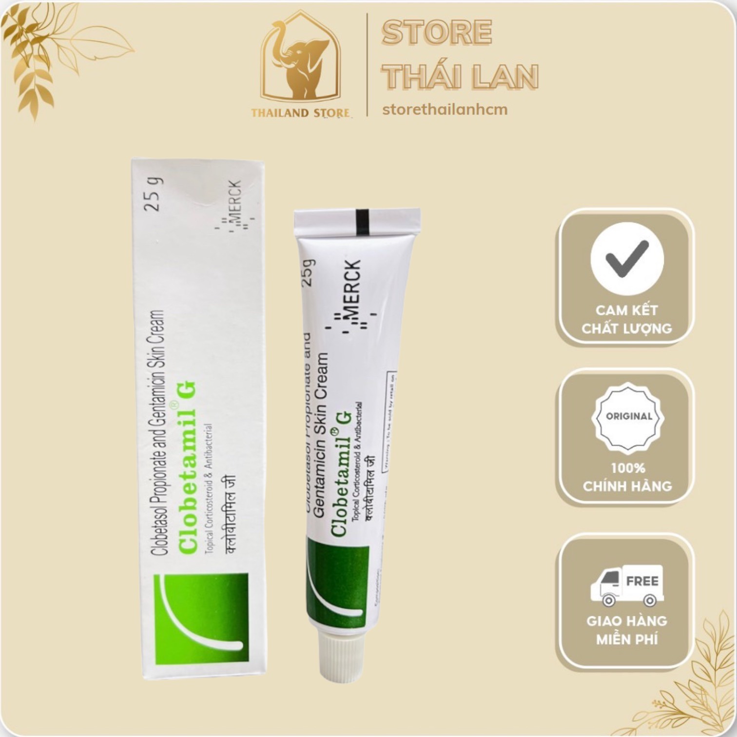 Kem mờ nám tàn nhang mụn clobetamil 25gr - thái lan