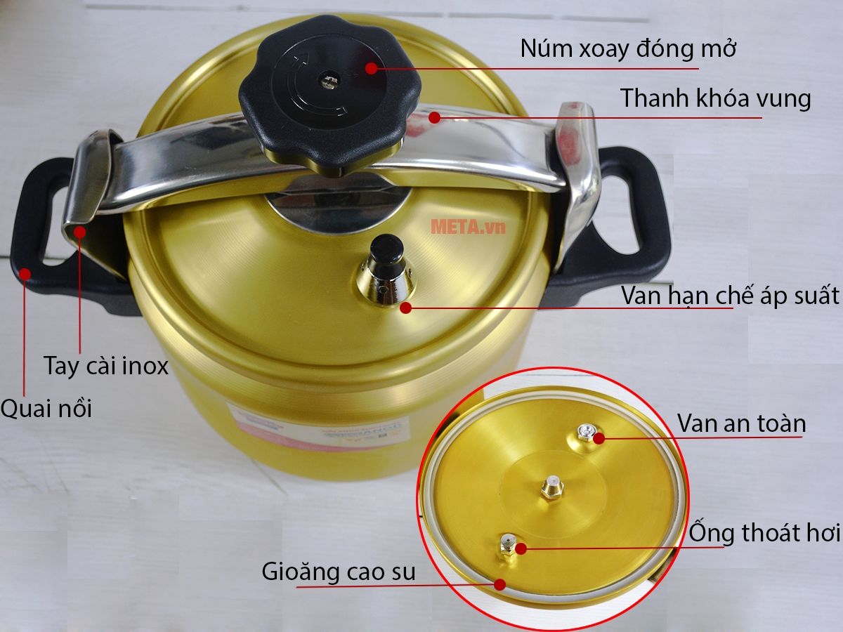 Nồi Áp Suất Anod Sunhouse SHA8604 (6L)