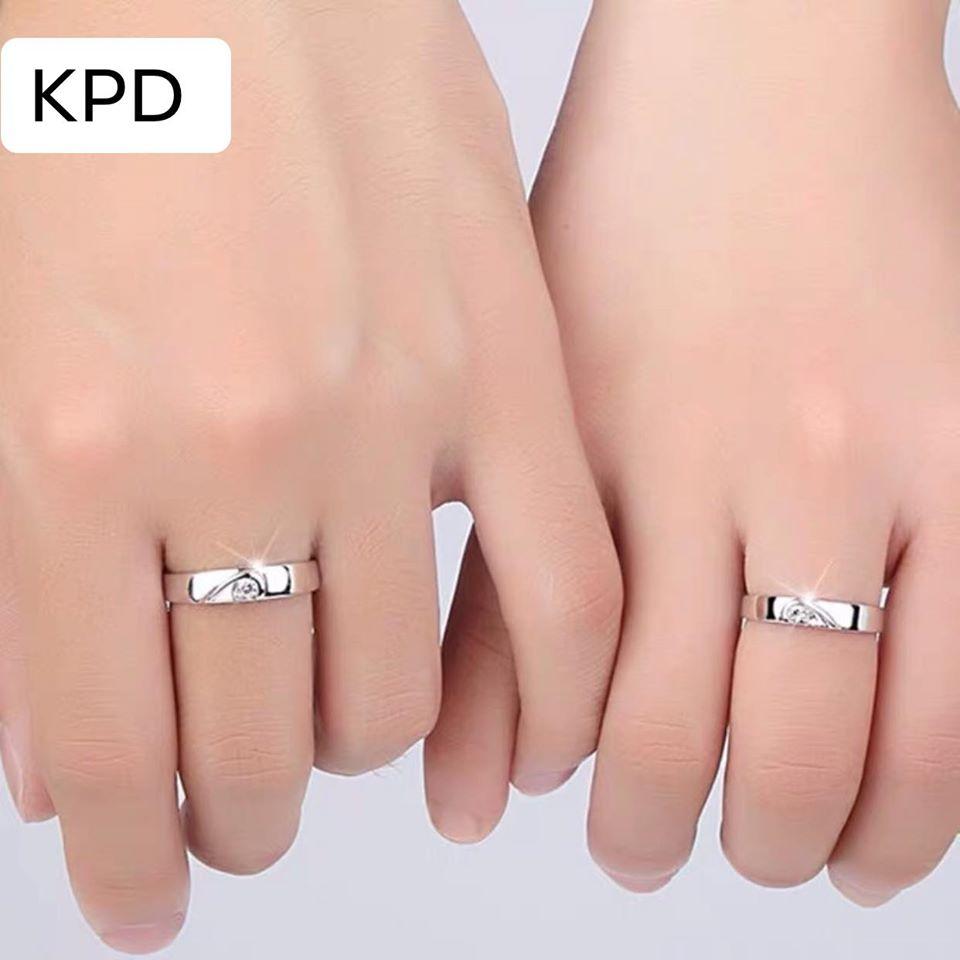 2 chiếc Nhẫn bạc cao cấp cho cặp đôi MS110