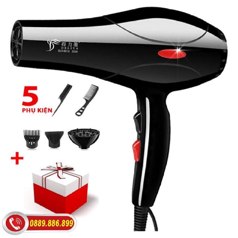 Máy Sấy Tóc Deliya 3 Cấp Độ Nhiệt Tặng Kèm 5 Món Phụ Kiện