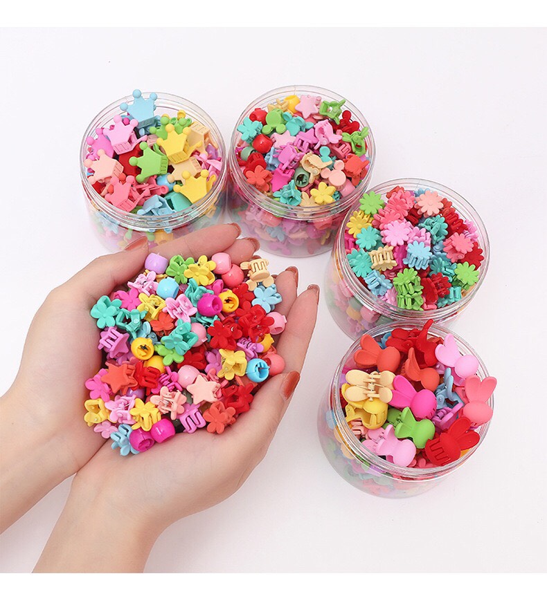 [FREESHIP + HOÀN TIỀN 50K] 50 Kẹp Tóc Mini Hàn Quốc Cho Bé Gái Siêu Dễ Thương PKHN0045